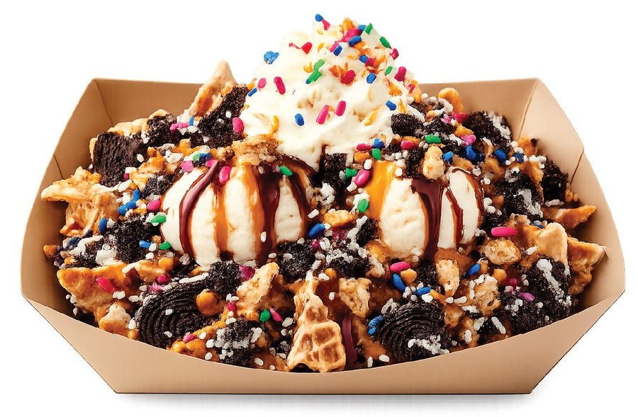 Hot Fudge Nachos with Clark's molten milk chocolate